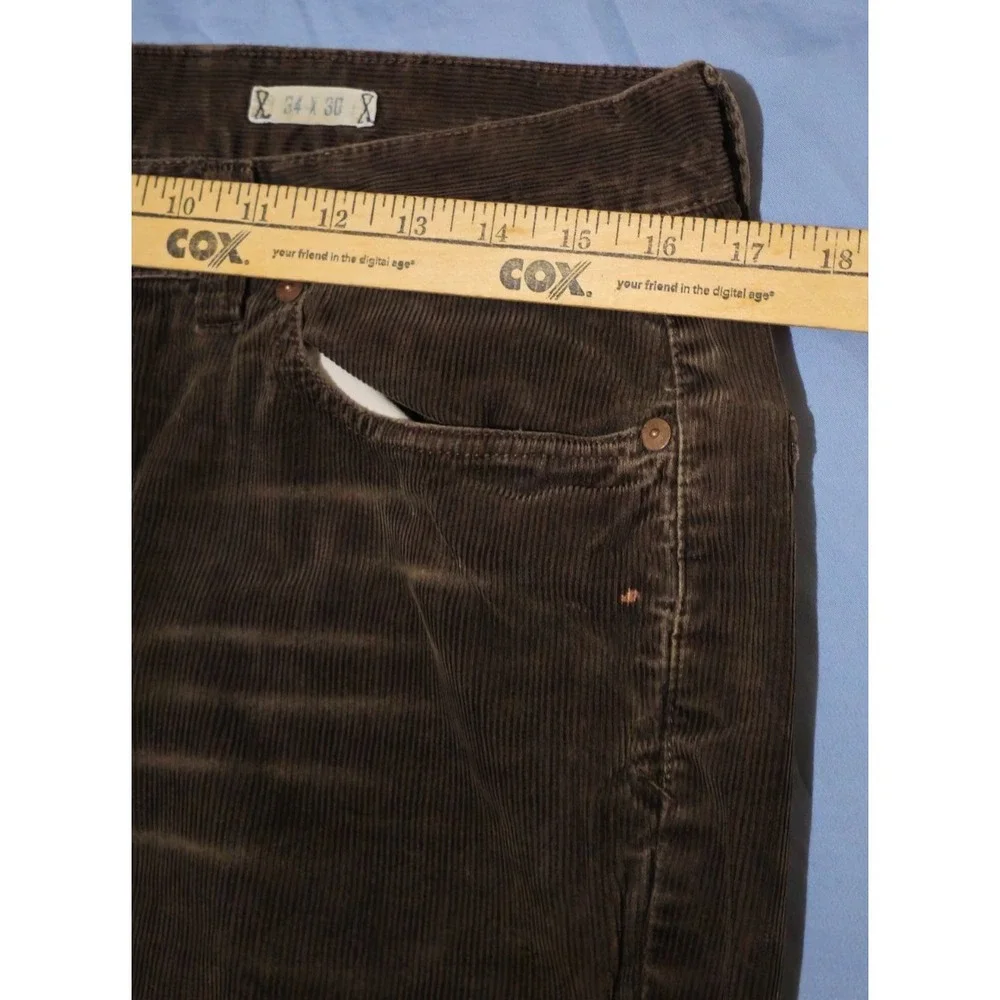 Vtg Polo Ralph Lauren Corduroy Brown Pants Size‎ 34 X 30